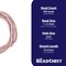 The Bead Chest Rose Pink 4mm Glass Heishi Beads - 23" Strand of Indonesian Java Spacer Beads for Crafts & Jewelry Making